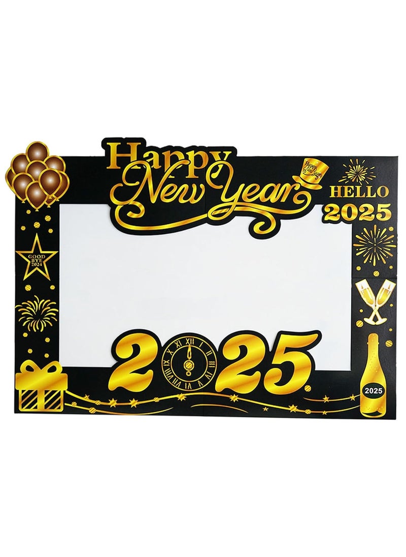 New Year Photo Booth Frame New Years Photo Booth Props 2025 Happy New Year Decorations Supplies