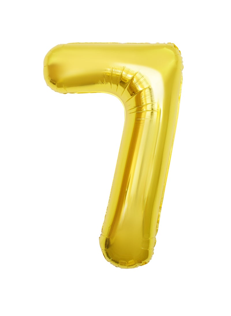 Gold Foil Balloon Number 7 52