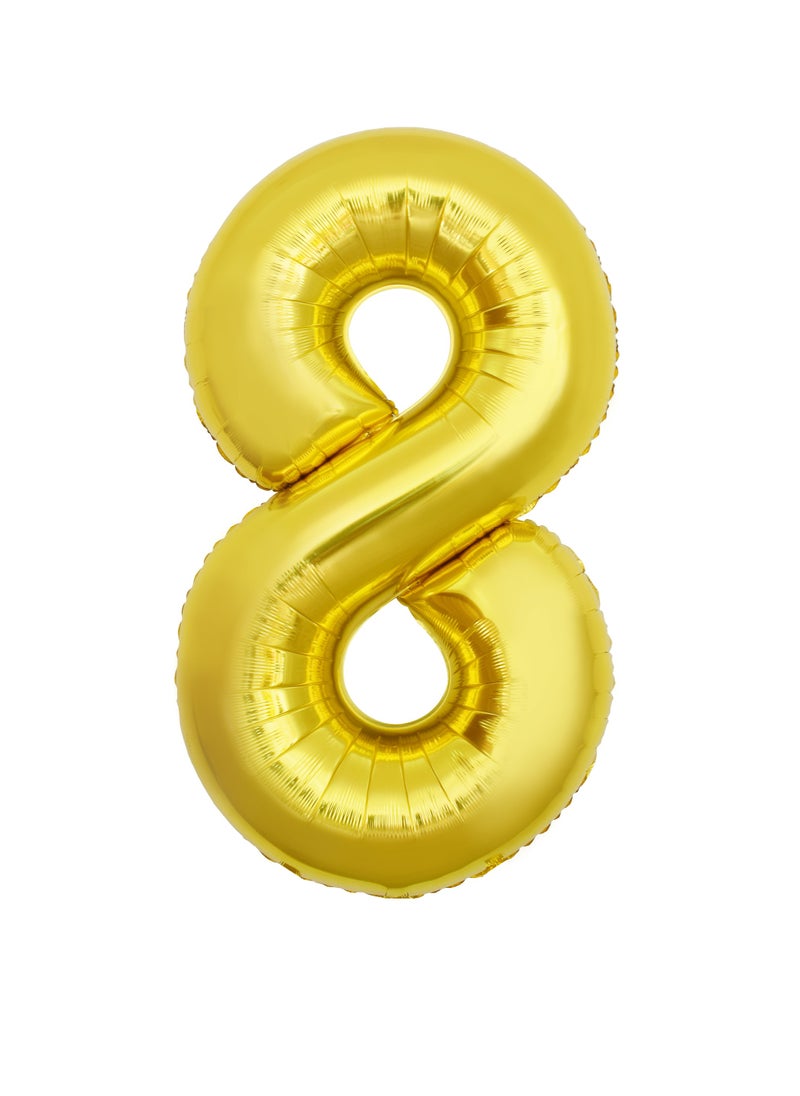 Gold Foil Balloon Number 8 54