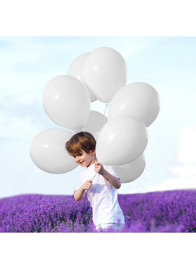 White Balloons Different Sizes 105Pcs 5/10/12/18 Inch For Garland Arch, Party Latex Balloons For Happy New Year Decorations 2024 Birthday Party Wedding Anniversary Baby Shower Party Decoration