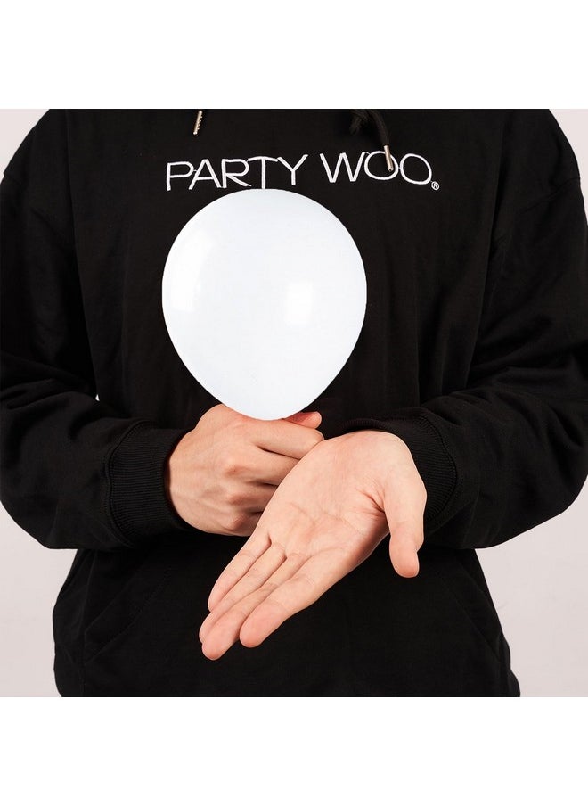 , 120 Pcs 5 Inch White Matte Balloons, 100% Latex, Unisex Decorations For Wedding, Baby Shower, Birthday, Neutral Themed Events