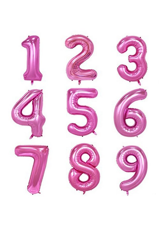 Pink Number 0 Balloon, 40 Inch