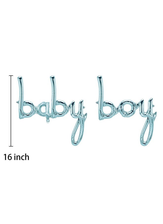 Baby Boy Balloons, Blue Baby Boy Letter Balloon Baby Shower Decorations For Boy
