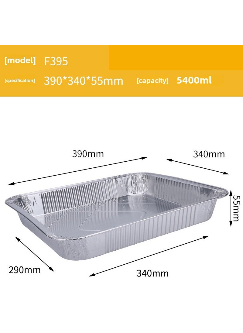 1 x 5 pcs Large Thick Foil Boxes for BBQ  Takeout F395-5400ml without cover