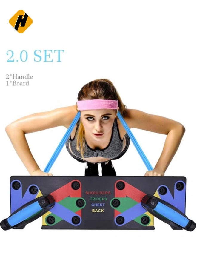 18 in1 Push Up System Fitness Workout Training Gym Exercise Stands