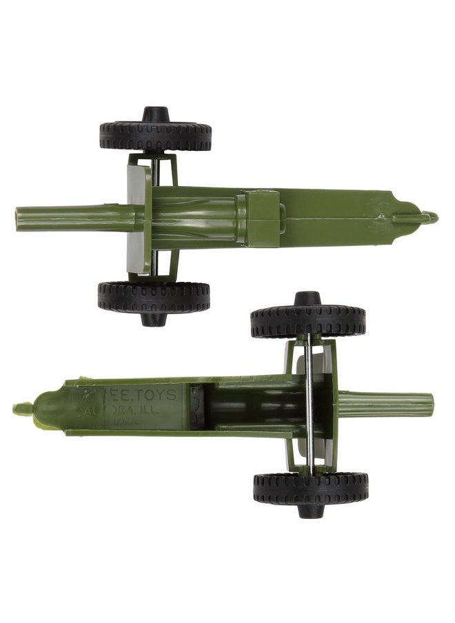 Timmee M3 Artillery - Od Green 4Pc Plastic Army Men Cannon Playset - Made In Usa