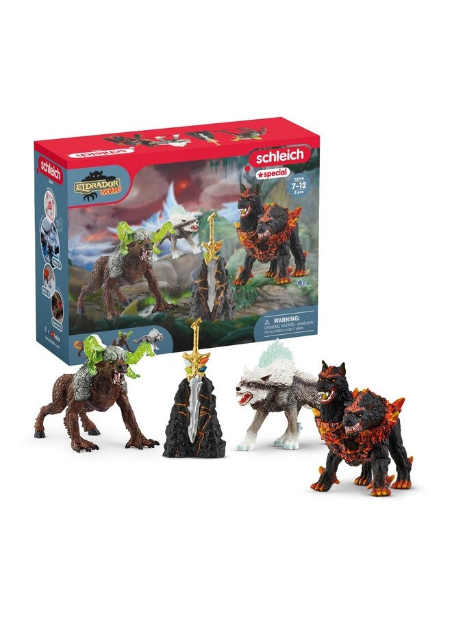 Eldrador 4-Piece Monster Toy For Boys And Girls Ages 7+, Eldrador Creatures Starter Set With 3 Action Figures (3 Piece Assortment)