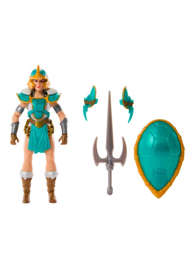 Mattel Origins Turtles Of Grayskull Action Figure & Accessories, Teela Collectible Toy With 16 Joints, Tmnt & Motu Crossover