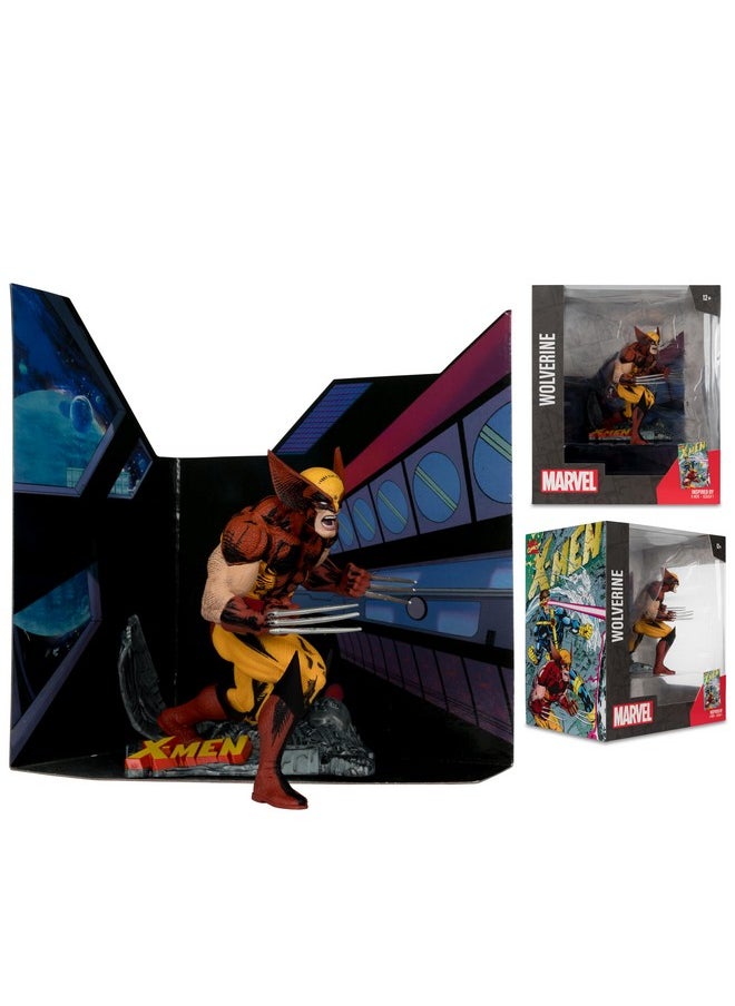 - Marvel Wolverine 1:10Th Scale Posed Figure With Scene (X-Men #1)