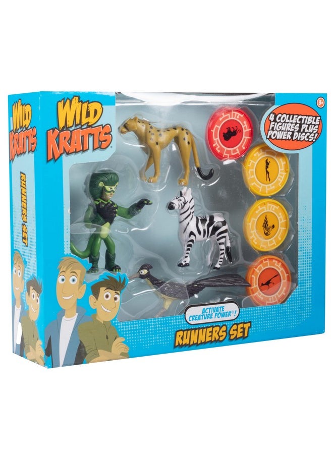 Wicked Cool Toys Wild Kratts, Activate Creature Power, Runners 4-Pack Figure Set