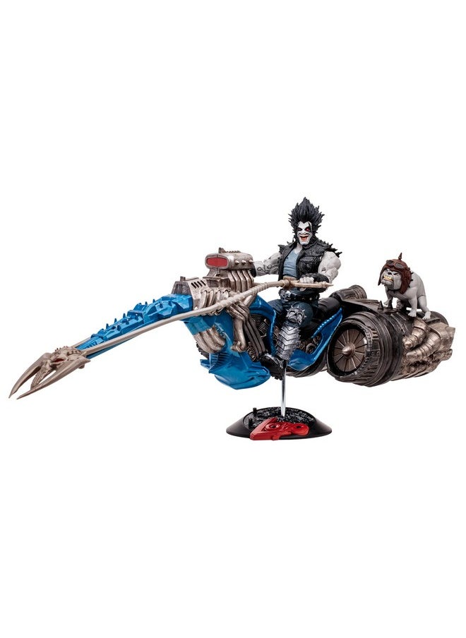 - Dc Multiverse Lobo & Spacehog (Justice League Of America) - 7In Scale Action Figure With Vehicle, Gold Label, Amazon Exclusive