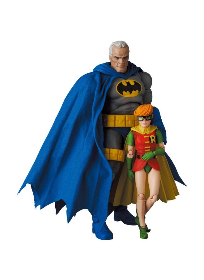 Medicom Mafex No.139 Batman Blue Version & Robin The Dark Knight Returns Total Height Approx. 6.3/4.3 Inches (160/110 Mm) Painted Action Figure