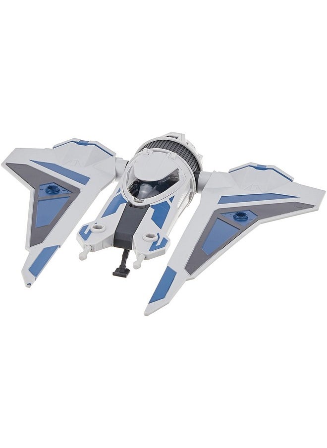 Mission Fleet Stellar Class Bo-Katan Gauntlet Starfighter Starfighter Siege 2.5-Inch-Scale Figure & Vehicle, Kids Ages 4 And Up (F1139) , Blue