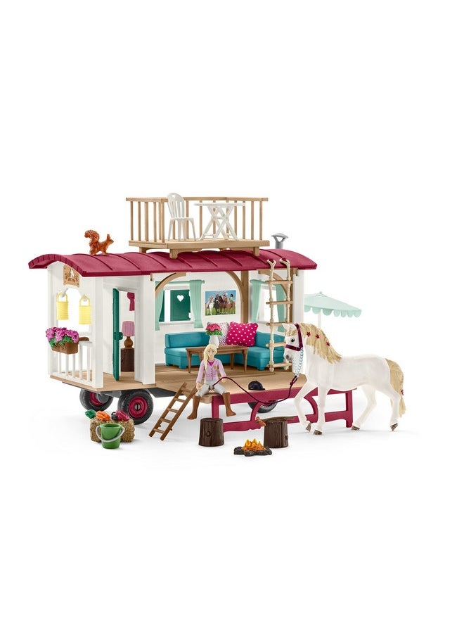 Horse Club 95-Piece Horse Set For Girls And Boys Ages, Camper For Secret Club Meetings Playset With Doll And Horse Toys