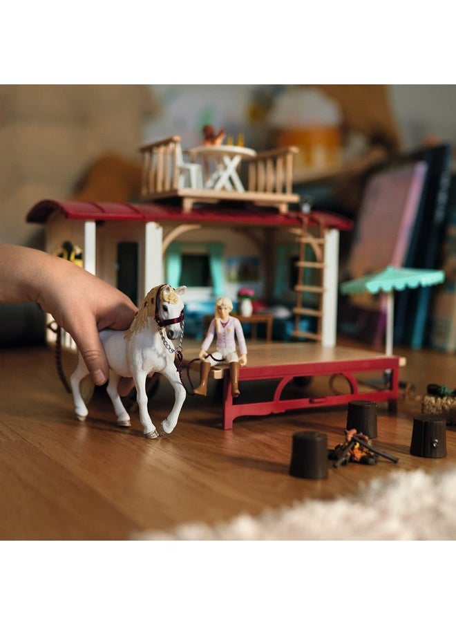 Horse Club 95-Piece Horse Set For Girls And Boys Ages, Camper For Secret Club Meetings Playset With Doll And Horse Toys