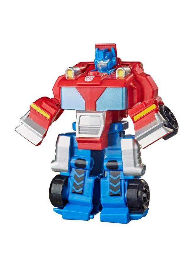 Playskool Heroes Rescue Bots Academy Team Optimus Prime, 4.5-Inch Action Figure, Kids Converting Robot Toy, Christmas Stocking Stuffers, Ages 3+
