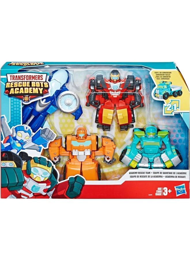 Heroes Transformers Rescue Bots Academy Team Pack, 4 Collectible 4.5-Inch Converting Action Figures, Toys For Kids Ages 3 And Up