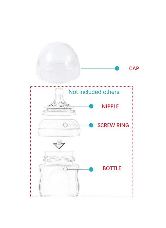 (3 Pack) Bottle Caps Replacement For Avent Natural Baby Feeding Bottles