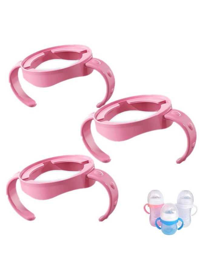 Bottle Handles Compatible With Avent Natural Response Baby Bottle, Pack Of 3, Pink