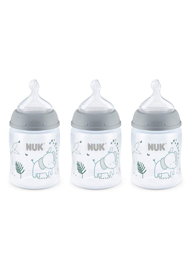 Smooth Flow Anti Colic Baby Bottle, Elephant, 5 Ounce (3 Pack)