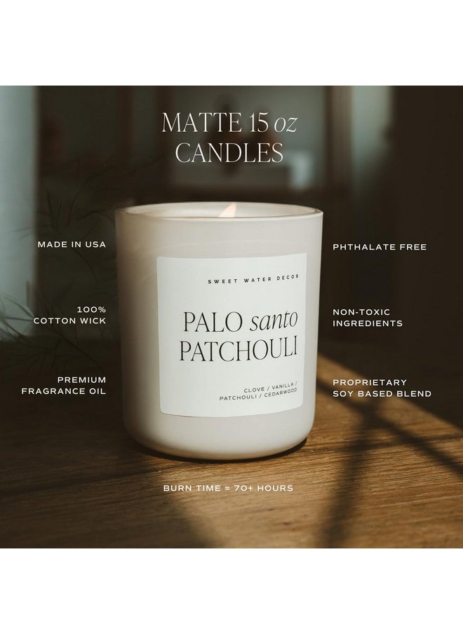By The Fireside Candle - Vanilla, Caramel, Amber, Tonka, Smoky Woods, Musk Winter Scented Soy Candles For Home - 15Oz Tan Jar, 70+ Hour Burn Time, Made In The Usa