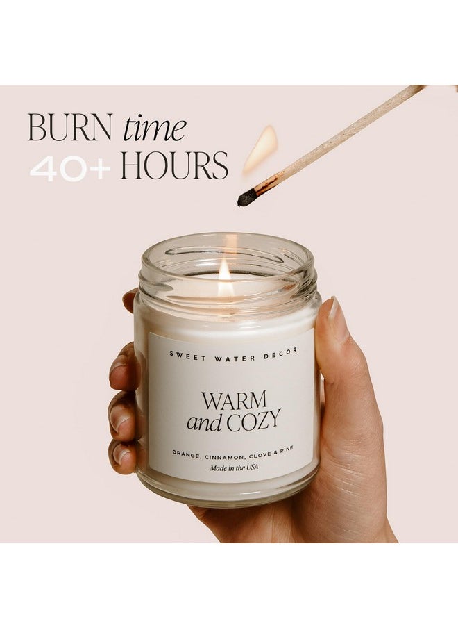 , Be Still And Know, Sea Salt, Jasmine, Cream, And Wood Scented Soy Wax Candle For Home | 9Oz Clear Jar, 40 Hour Burn Time, Made In The Usa