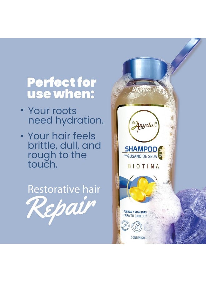Silkworm Shampoo, Enhances Hair Elasticity, Softness, Strength, And Natural Shine, Protects Hair From Dehydration, For Dry Hair