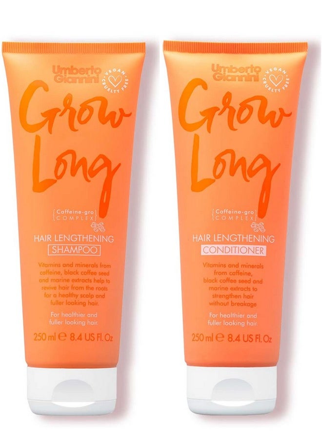 Grow Long Shampoo & Conditioner Duo, Vegan & Cruelty Free Root Stimulating Shampoo & Hair Lengthening Conditioner Bundle, 2 Pack