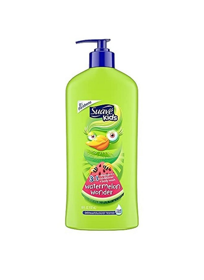 Kids 3In1 Shampoo + Conditioner + Body Wash Watermelon Wonder - 532 (18Oz)