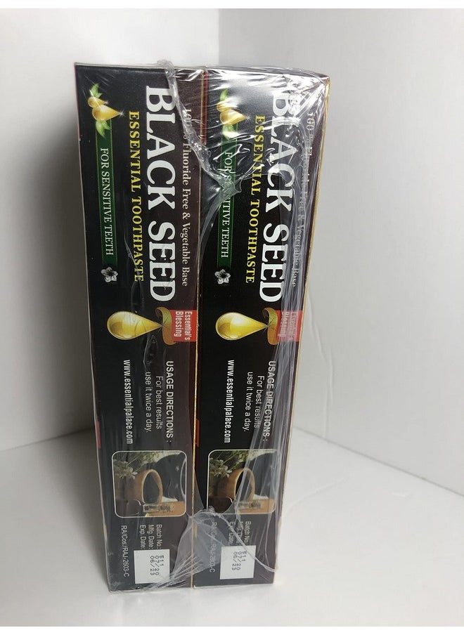 Organic Black Seed Toothpaste 100% Fluoride Free & Vegetable Base (6 Pack) 6.5Oz