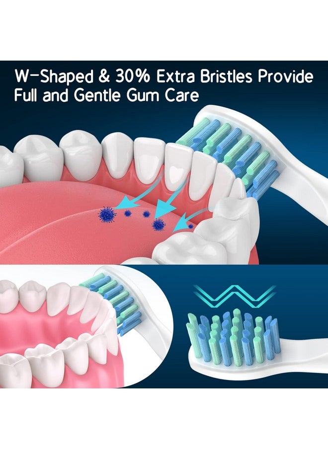 Electric Toothbrush Heads Compatible With Teetheory Sonic And Fairywill - Replacement Brush Heads Compatible With Fw-507/508/551/610/659/719/909/917/959,Fw-D1/D3/D5/D7/D8, 10 Pack, White