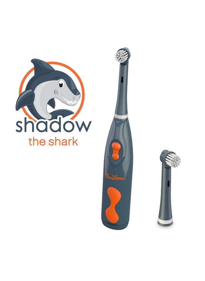 Electronic Toothbrush Replacement Brush Heads 2 Pack (Shadow The Shark)