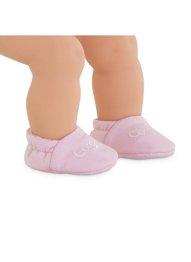 Baby Doll Pink Slippers Outfit Accessory - Mon Premier Poupon Clothing And Accessories Fit 12