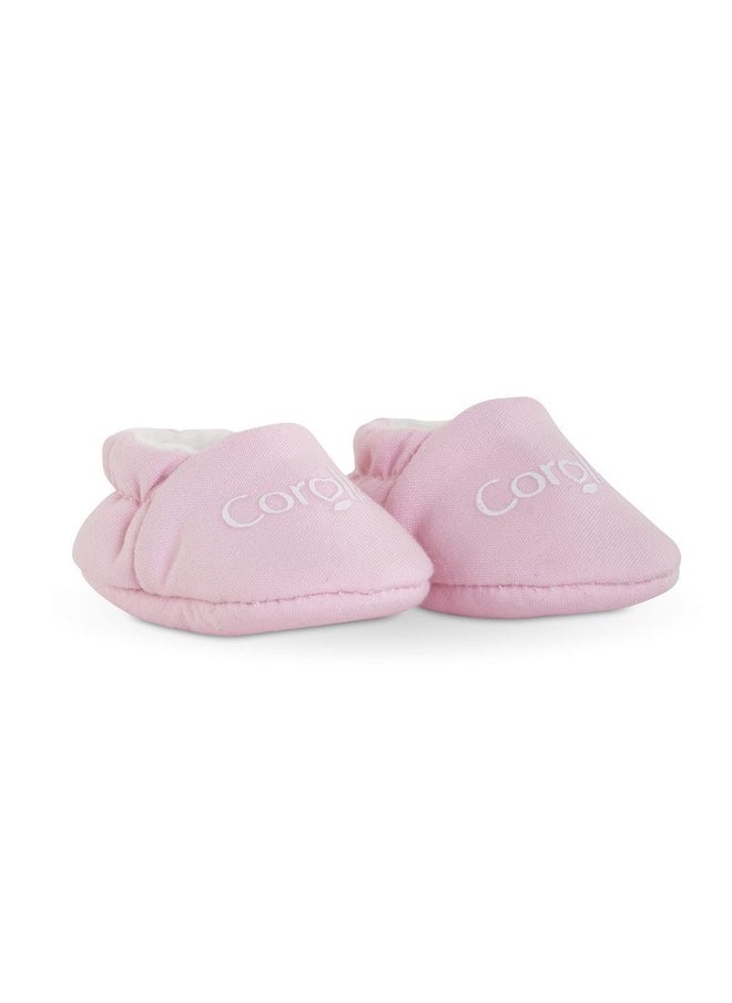 Baby Doll Pink Slippers Outfit Accessory - Mon Premier Poupon Clothing And Accessories Fit 12