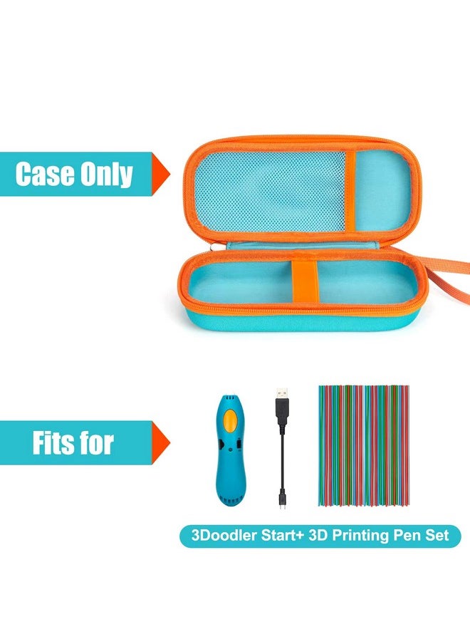 Case Compatible With 3Doodler Start+ Essentials(2024) For 3D Pen Set For Boys & Girls,Art Activity Set Storage Organizer For Educational Stem Toy Holder Filament Refill Doodlepad And Cable(Case Only)