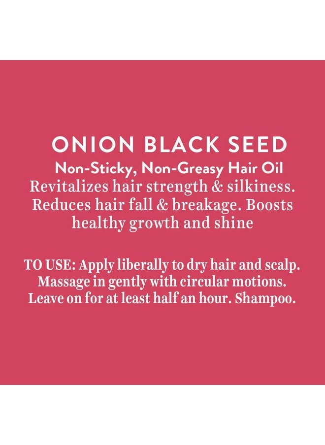 Onion Black Seed Hair Oil For Silky And Strong Hair, 200Ml | Controls Hair Fall, Promotes Growth