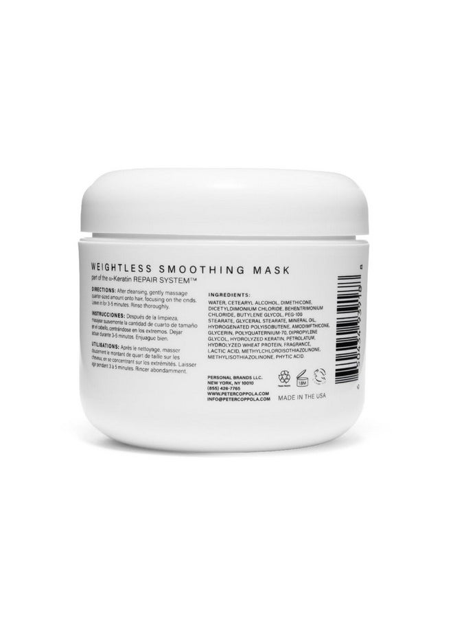 A-Keratin Weightless Smoothing Mask - Deep Conditioning Hair Mask With Hydrolyzed Wheat Protein, Strengthens And Smooths Hair Leaving It Feeling Nourished, Soft, Silky And Healthy