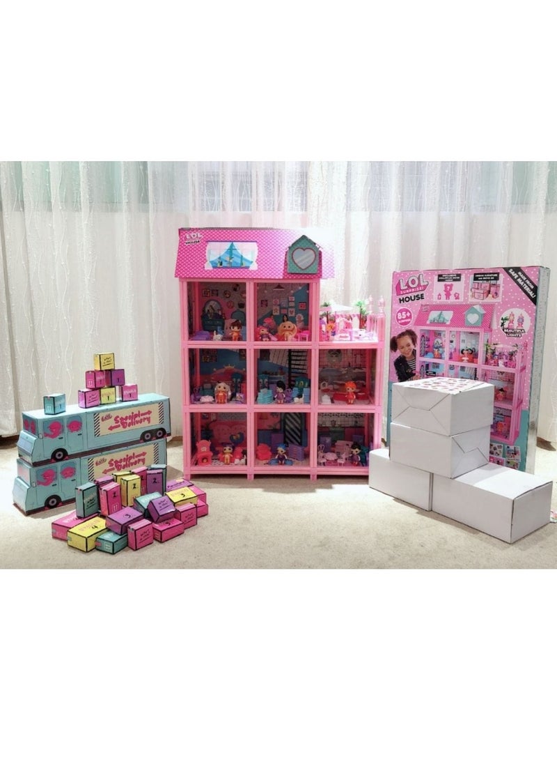 Surprise House with 85+ Surprises, 9 rooms, light ,Furniture & Accessories