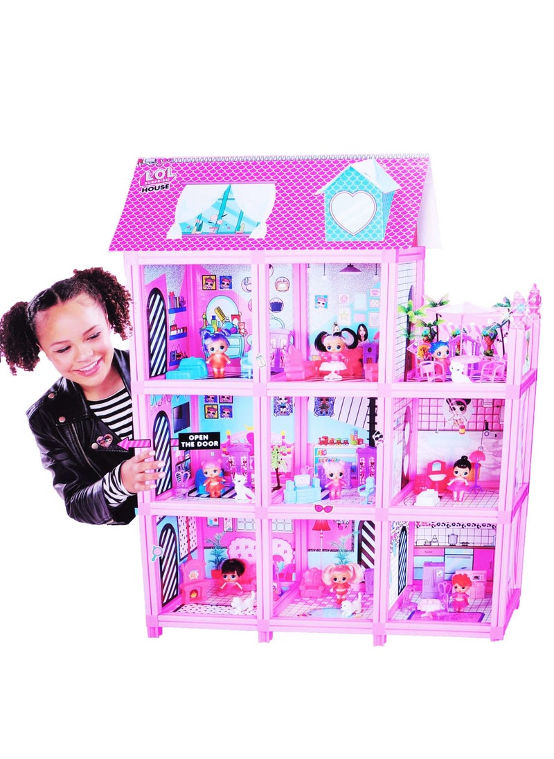 Surprise House with 85+ Surprises, 9 rooms, light ,Furniture & Accessories
