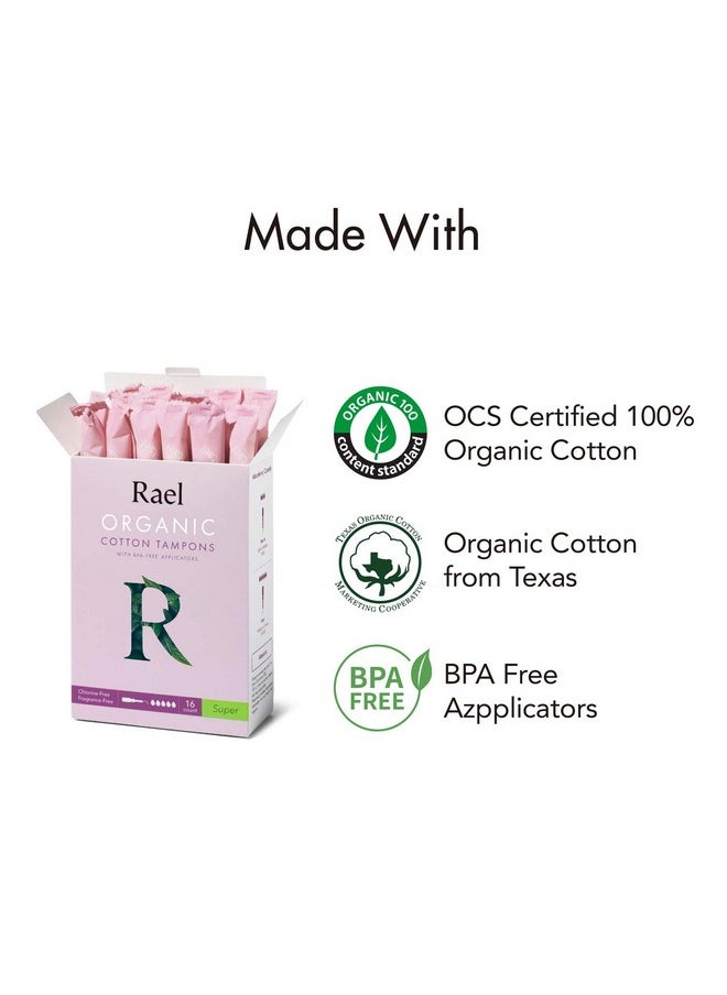 Tampons Made With Organic Cotton Super