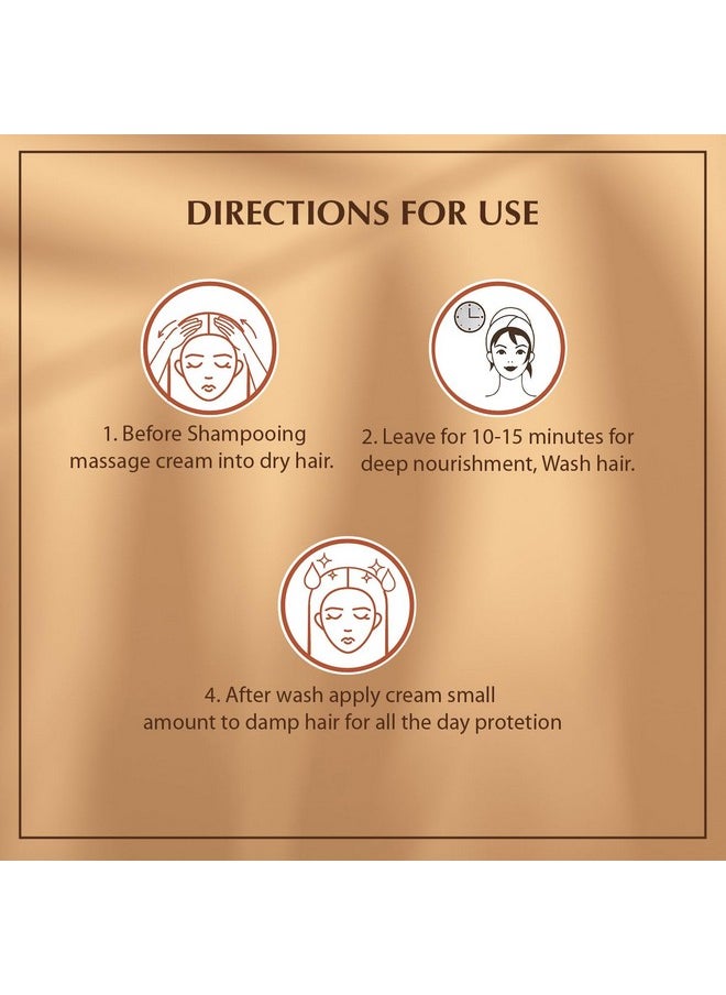 Turals Hair Cream, Natural Moisturizing Hair Cream For Men And Women With All Hair Types - Short, Long, Curly, Dry, Or Color-Treated Hair, Scalp Hydrating Moisturizer (210Ml, Almond)