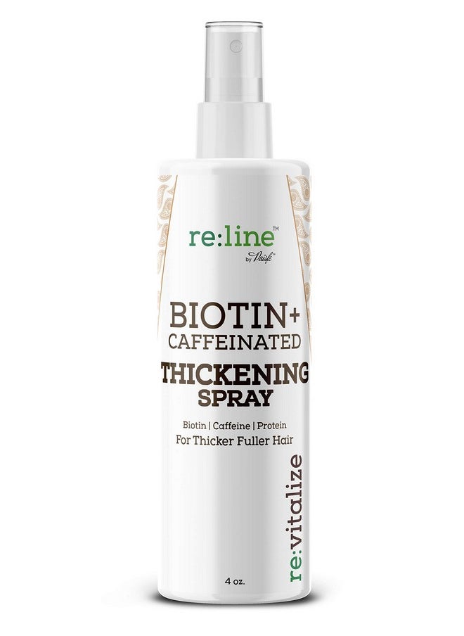 Biotin Hair Thickening Spray For Volume And Growth - Natural Volumizer With Caffeine For Thicker, Fuller Hair In Seconds