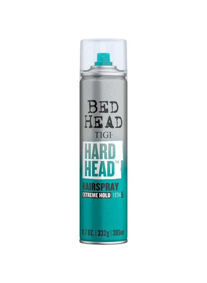 Head By Tigi Hairspray Extra Hold Hard Head Hair Care Spray For All Hair Types, 11.7 Oz