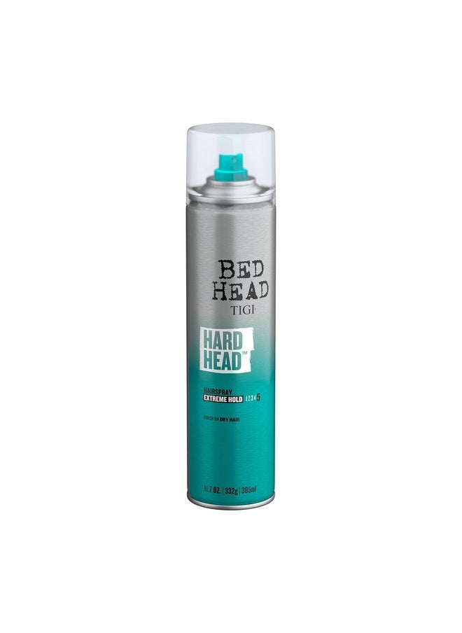 Head By Tigi Hairspray Extra Hold Hard Head Hair Care Spray For All Hair Types, 11.7 Oz