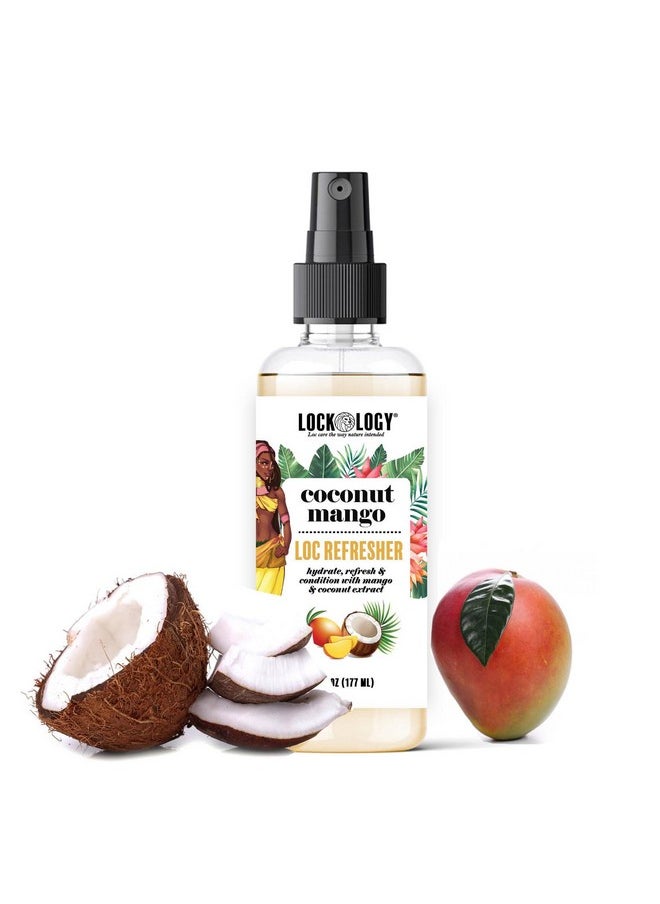 Loc Moisturizer Spray For Dreadlocks With Coconut & Mango, Locs Hair Care Product