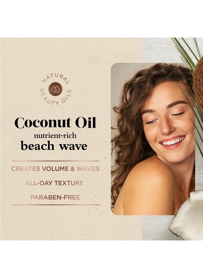 Coconut Oil Beach Wave Sea Salt Mist Spray - Creates Volume And Tousled Waves, Texture And Style That Lasts All Day (8 Oz)