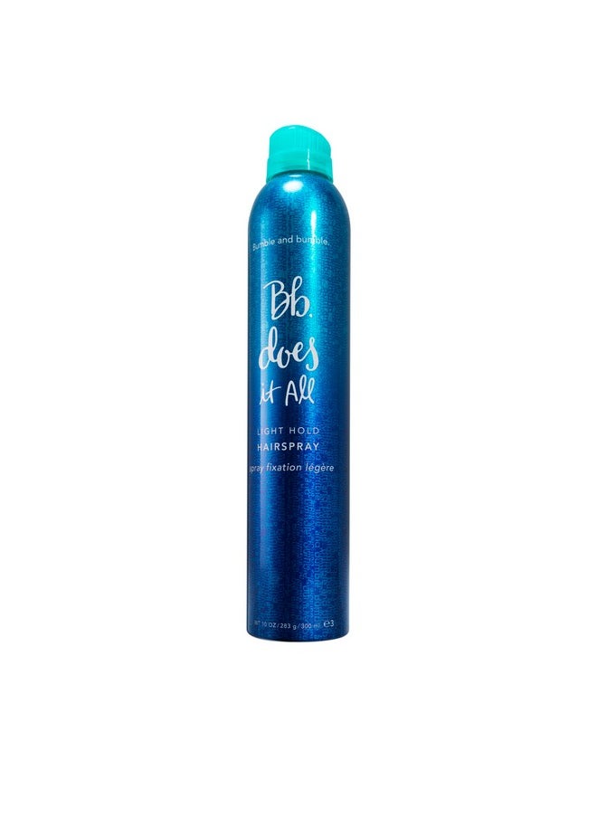 Does It All Light Hold Hair Spray | Light Hold + Brushable Finish | Curly, Wavy, Straight, 10 Oz.