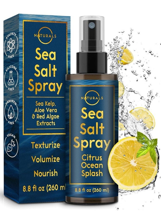 Sea Salt Spray For Men - 8 Oz, Citrus Ocean Splash - Hair Texturizing & Wavy Hair Product