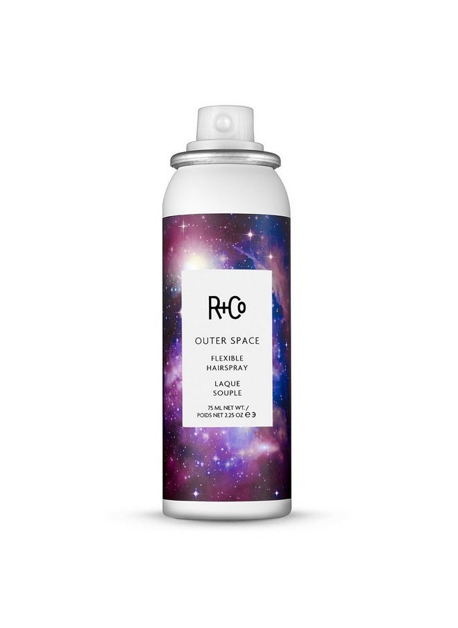 Outerspace Flexible Hairspray Travel | Every Day Use + Lightweight + Sticky-Free | Vegan + Cruelty-Free | 2.2 Oz