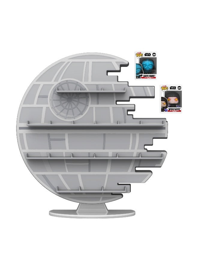 Funko Pop! Star Wars Death Star Bitty Pop! Vinyl Figure Display Shelf ( 19.6 cm ) with 2 Vinyl Figures (2.5 cm) Set